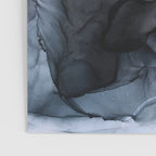 Calm but Dramatic Light Monochromatic Black & Grey Abstract Poster Gallery Image 3