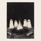 Cute Spooky Ghost Camping Poster Gallery Image 4