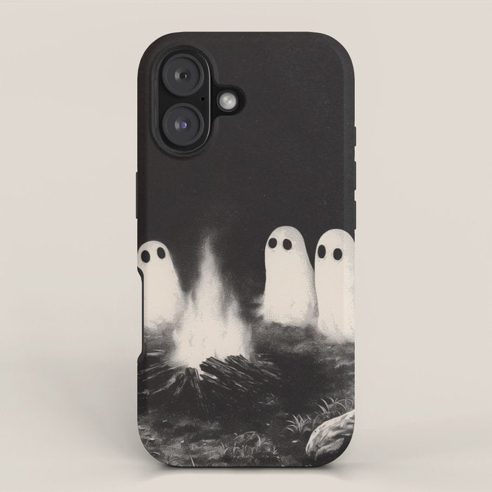 Cute Spooky Ghost Camping iPhone Case Gallery Image 1