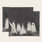 Cute Spooky Ghost Camping Placemat Gallery Image 1