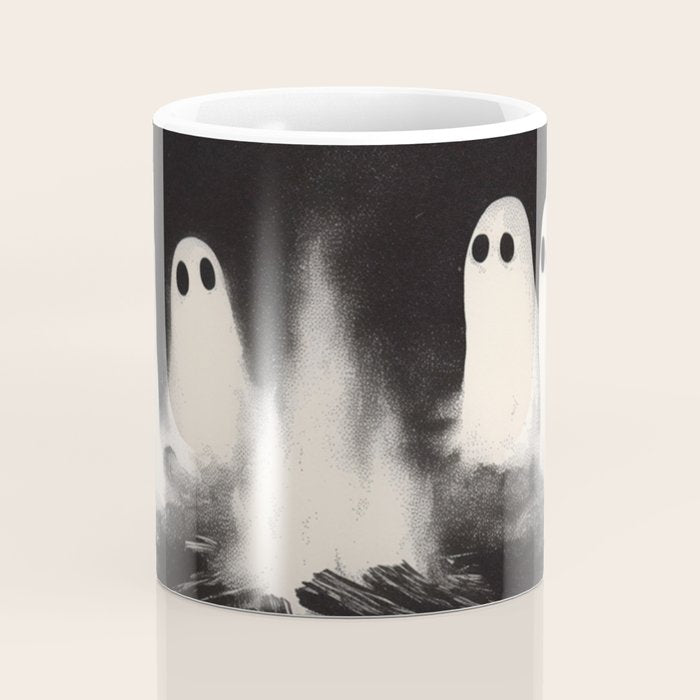 Cute Spooky Ghost Camping Coffee Mug Gallery Image 4