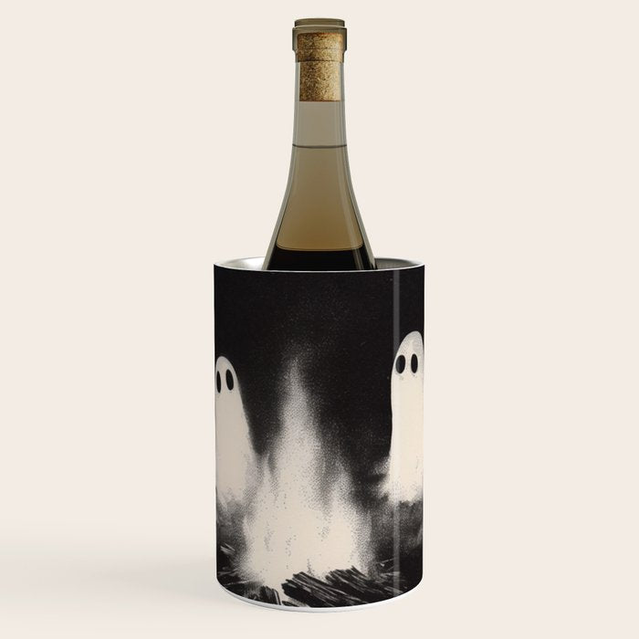 Cute Spooky Ghost Camping Wine Chiller Gallery Image 1