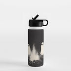 Cute Spooky Ghost Camping Water Bottle Gallery Image 1