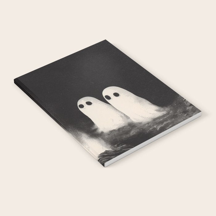 Cute Spooky Ghost Camping Notebook Gallery Image 1