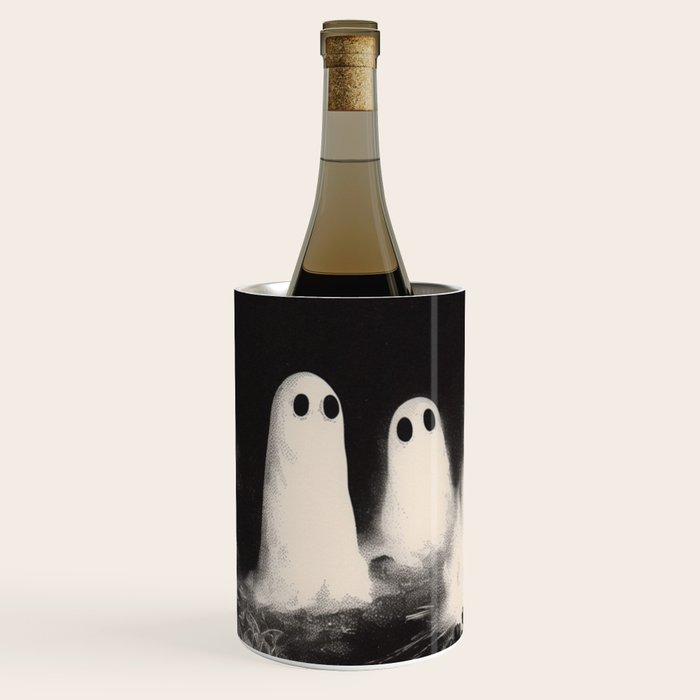 Cute Spooky Ghost Camping Wine Chiller Gallery Image 2
