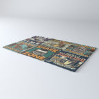 Vintage Surfing Poster Rug Gallery Image 3
