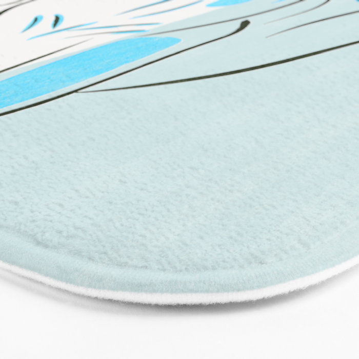 Adorable French Bulldog Puppy Artwork Bath Mat Gallery Image 3
