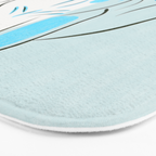 Adorable French Bulldog Puppy Artwork Bath Mat Gallery Image 3