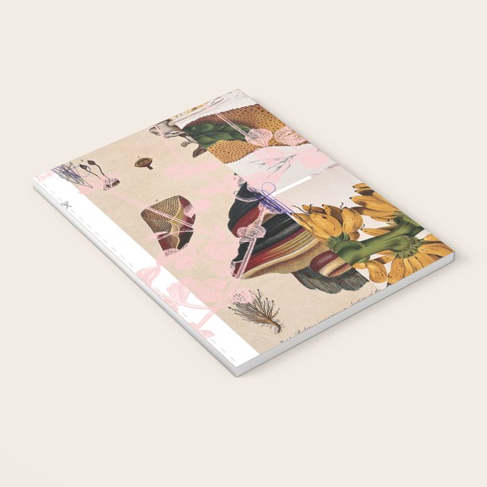 abstract white daydream flower Notebook Gallery Image 3
