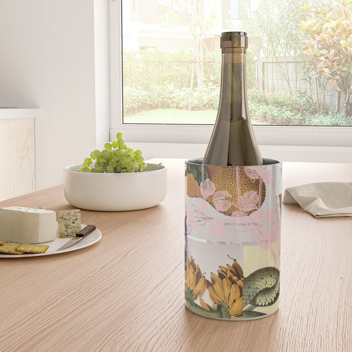 abstract white daydream flower Wine Chiller Gallery Image 4