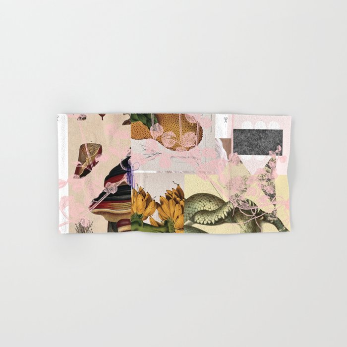abstract white daydream flower Bath Towel Gallery Image 1