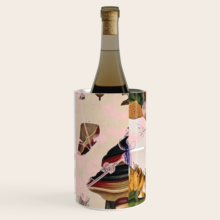 abstract white daydream flower Wine Chiller Gallery Image 2