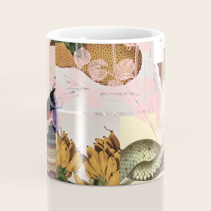 abstract white daydream flower Coffee Mug Gallery Image 4