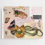 abstract white daydream flower Jigsaw Puzzle Gallery Image 1