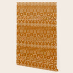 Mudcloth Style 1 in Orange Wallpaper Gallery Image 2
