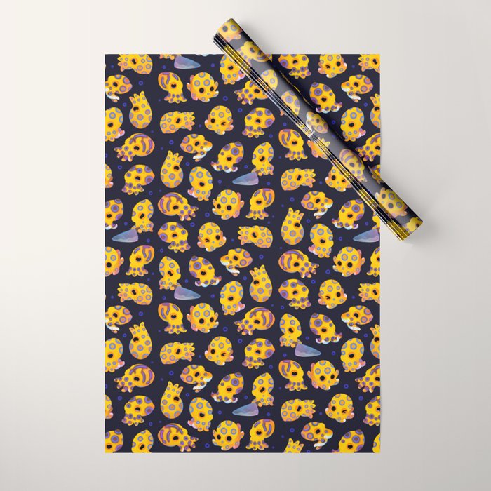 Blue-ringed octopus Wrapping Paper Gallery Image 1