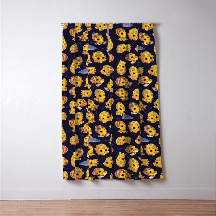 Blue-ringed octopus Window Curtain Gallery Image 3