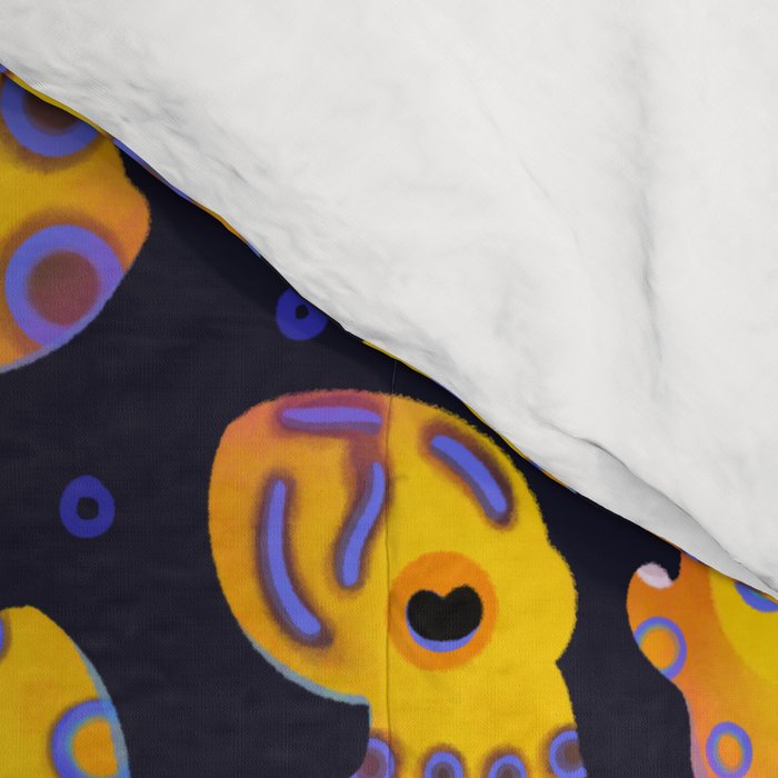 Blue-ringed octopus Comforter Gallery Image 4
