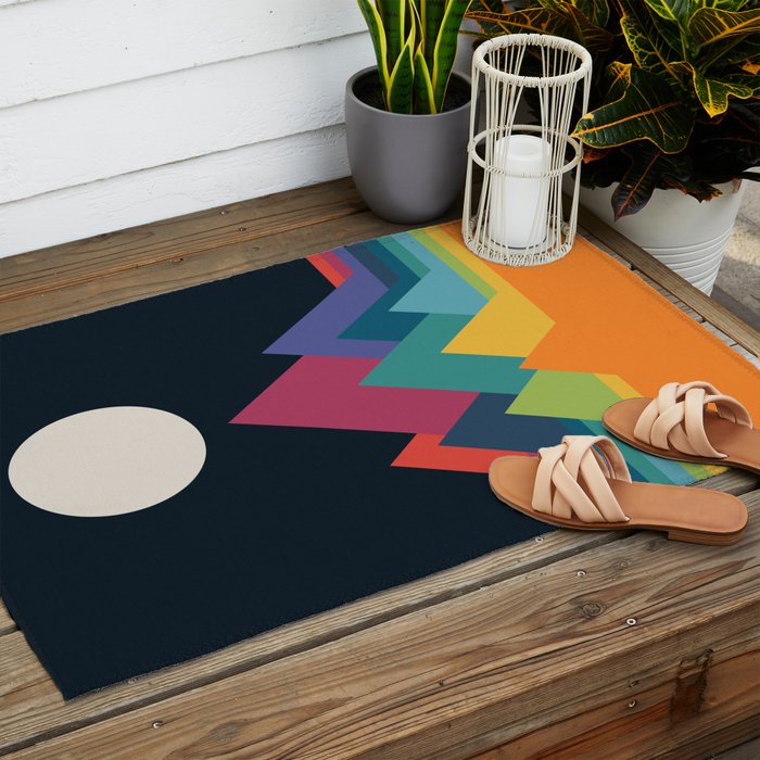 Whimsical Mountains Outdoor Rug Gallery Image 2