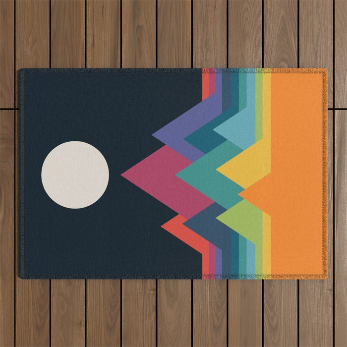 Whimsical Mountains Outdoor Rug Gallery Image 1