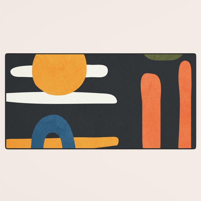 Abstract Colorful Setting 3 Desk Mat Gallery Image 3