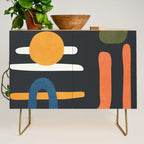 Abstract Colorful Setting 3 Credenza Gallery Image 1