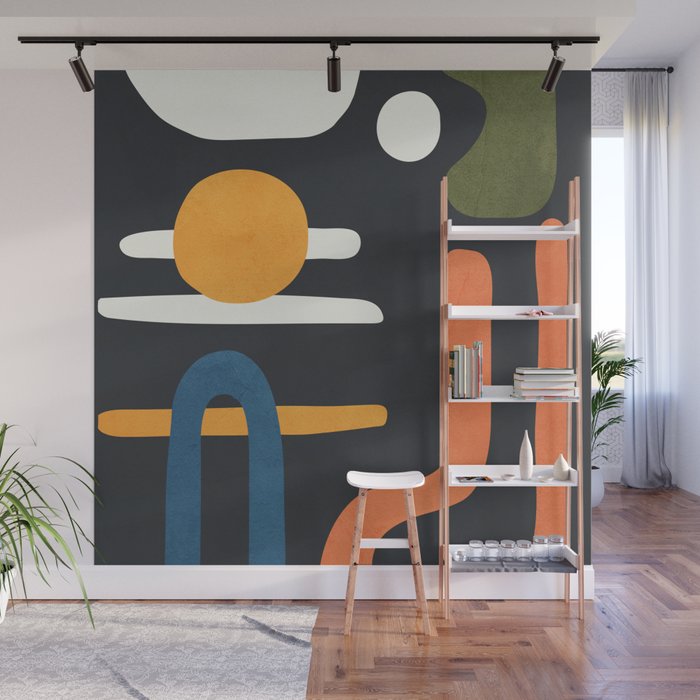 Abstract Colorful Setting 3 Wall Mural Gallery Image 1