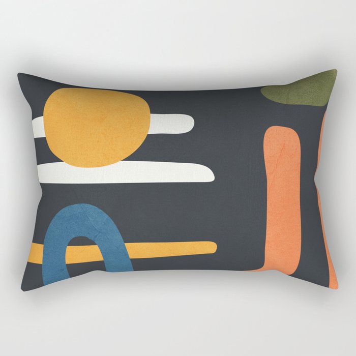 Abstract Colorful Setting 3 Rectangular Pillow Gallery Image 1
