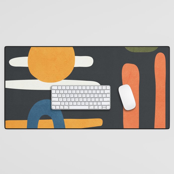 Abstract Colorful Setting 3 Desk Mat Gallery Image 1