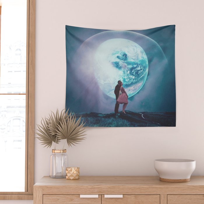 Two million Years from Yesterday Horizontal Wall Tapestry Gallery Image 2