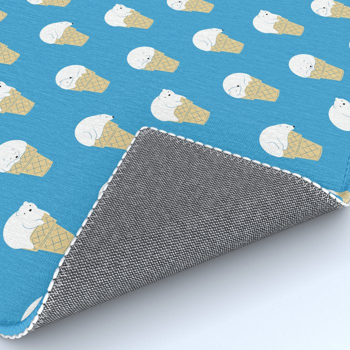 Polar Bear Ice Cream Pattern Rug Gallery Image 4