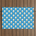 Polar Bear Ice Cream Pattern Outdoor Rug Gallery Image 1