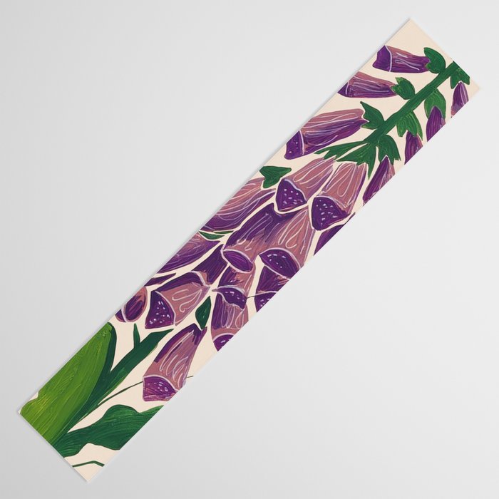 Contemporary Botanical Garden Foxglove in Bloom Table Runner Gallery Image 3
