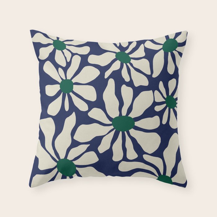 Happy Flora II Throw Pillow Gallery Image 6