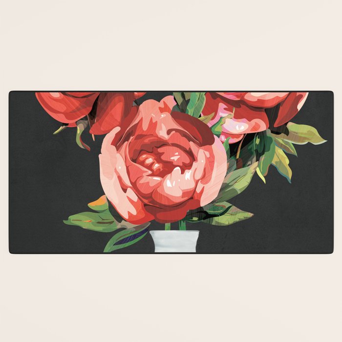 Vase of Flowers 3 Desk Mat Gallery Image 3
