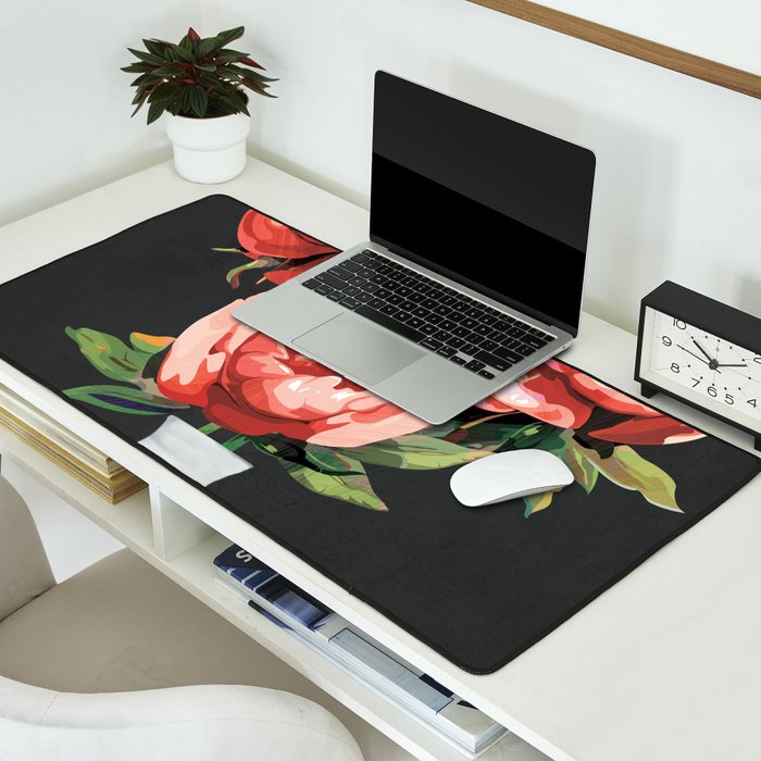 Vase of Flowers 3 Desk Mat Gallery Image 2