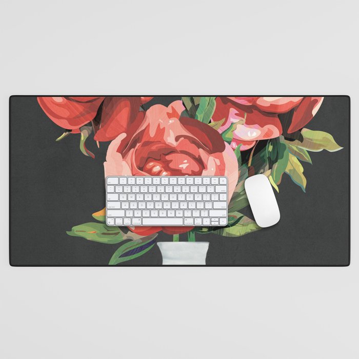 Vase of Flowers 3 Desk Mat Gallery Image 1