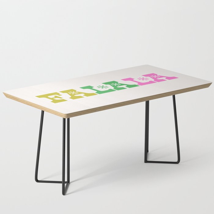 Fa La La- Pink & Green Coffee Table Gallery Image 1