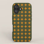 Circles/Sparks (Olive & Orange) iPhone Case Gallery Image 1