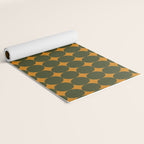 Circles/Sparks (Olive & Orange) Yoga Mat Gallery Image 2