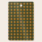 Circles/Sparks (Olive & Orange) Cutting Board Gallery Image 1
