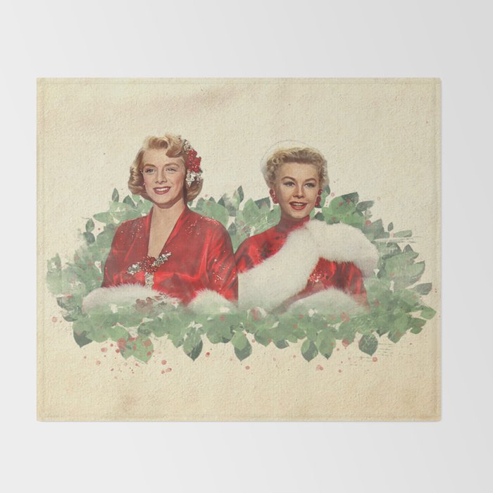 Sisters - A Merry White Christmas Throw Blanket Gallery Image 2