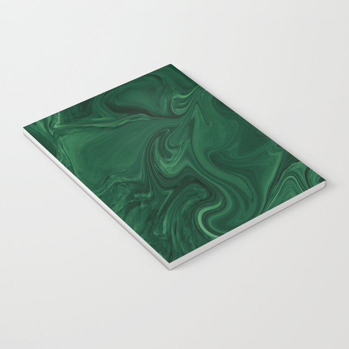 Modern Cotemporary Emerald Green Abstract Notebook Gallery Image 3