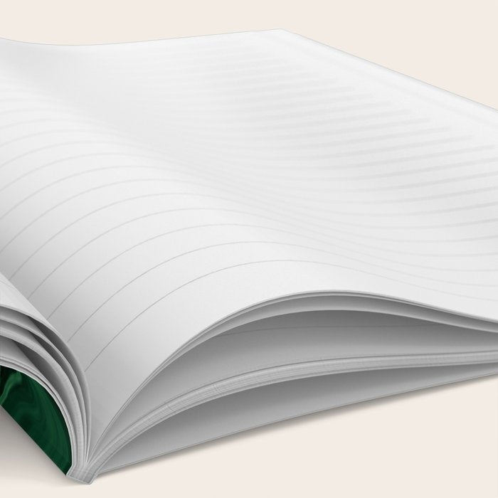 Modern Cotemporary Emerald Green Abstract Notebook Gallery Image 2
