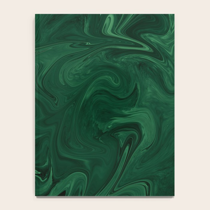 Modern Cotemporary Emerald Green Abstract Notebook Gallery Image 4