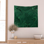 Modern Cotemporary Emerald Green Abstract Wall Tapestry Gallery Image 2