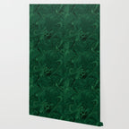Modern Cotemporary Emerald Green Abstract Wallpaper Gallery Image 2