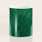 Modern Cotemporary Emerald Green Abstract Coffee Mug Gallery Image 4