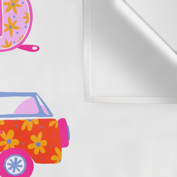 Retro Roadtrip - Candy Palette Wall Tapestry Gallery Image 3