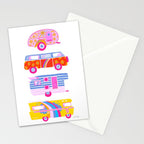Retro Roadtrip - Candy Palette Stationery Card Gallery Image 2